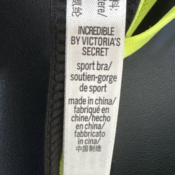 Victoria Sport Women's 34C Incredible Sports Bra Green Multi Geo Racerback - Picture 11 of 12